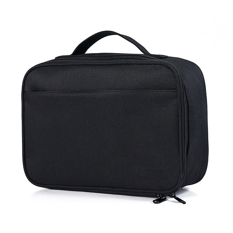 Black Rectangular Insulated Lunch Bag