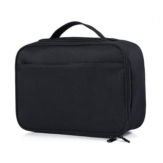 Black Rectangular Insulated Lunch Bag