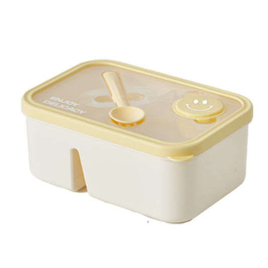 Yellow Two-Layer Lunch Box